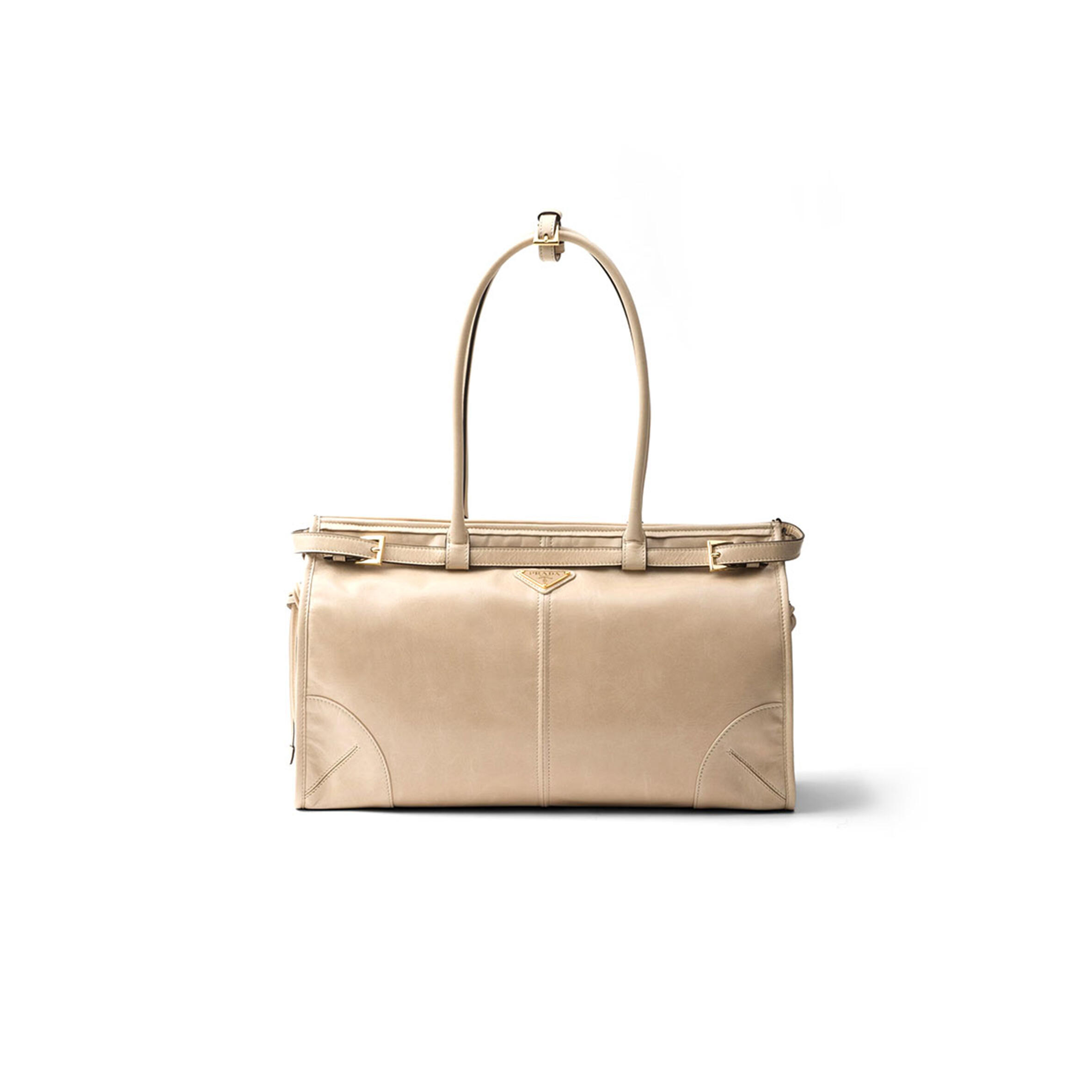 PRADA BONNIE LARGE LEATHER HANDBAG 1BA433 (38*24*12cm) PRADA BONNIE LARGE LEATHER HANDBAG 1BA433 (38*24*12cm)